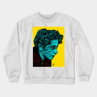 HANNAH ARENDT ink and acrylic portrait .3 Crewneck Sweatshirt